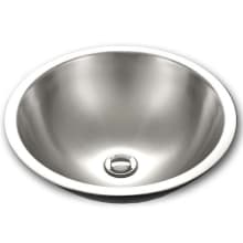 Opus 16-1/4" 18-Gauge Stainless Steel Drop In Bathroom Sink