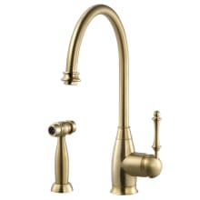 Charlotte Traditional Kitchen Faucet with Sidespray and CeraDox Lifetime Technology