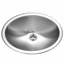 Medallion 17-1/2" Single Basin Drop In 18-Gauge Stainless Steel Bathroom Sink