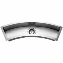 Contempo 33" Single Basin Undermount 18-Gauge Stainless Steel Bar Sink with Sound Dampening Technology - Basin Rack and Basket Strainer Included