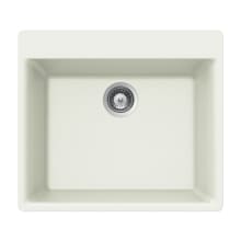 Quartztone 23-5/8" Drop In Single Basin Granite Composite Kitchen Sink