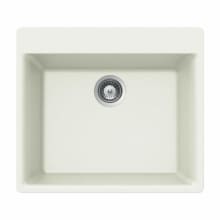 Quartztone 24" Drop In Single Basin Granite Composite Kitchen Sink