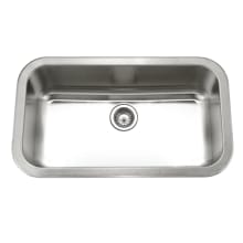 Medallion Gourmet 31-1/2" Undermount Single Basin Stainless Steel Kitchen Sink with Basket Strainer