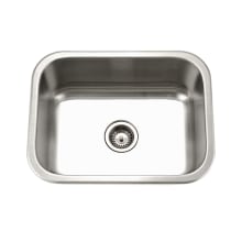 Medallion Classic 23-3/16" Undermount Single Basin Stainless Steel Kitchen Sink with Basket Strainer