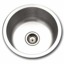 Medallion 17-1/2" Single Basin Drop In 18-Gauge Stainless Steel Bar Sink with Sound Dampening Technology - Basket Strainer Included