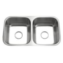 Eston 31-1/16" Undermount Double Basin Stainless Steel Kitchen Sink