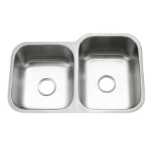 Eston 31-1/4" Undermount Double Basin Stainless Steel Kitchen Sink