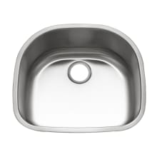 Eston 23-7/16" Undermount Single Basin Stainless Steel Kitchen Sink