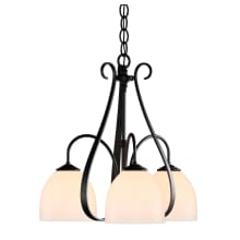 Sweeping Taper 3 Light 18" Wide Chandelier