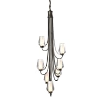 Hubbardton Forge 103037 Skt 10 Zs0354 Black Flora 7 Light 19 Wide Chandelier High Wattage Lightingshowplace Com