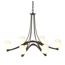 Oval 6 Light 39" Wide Linear Chandelier