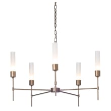 Vela 5 Light 30" Wide Pillar Candle Style Chandelier