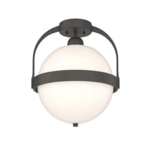 Atlas 14" Wide Semi-Flush Globe Ceiling Fixture