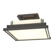 Steppe 4 Light 17" Wide Semi-Flush Square Ceiling Fixture