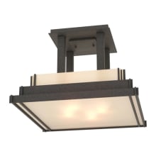 Steppe 4 Light 17" Wide Semi-Flush Square Ceiling Fixture