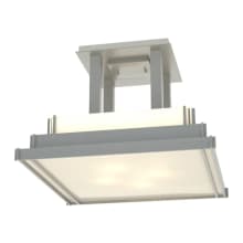 Steppe 4 Light 17" Wide Semi-Flush Square Ceiling Fixture