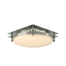 Banded 2 Light 14" Wide Semi-Flush Drum Ceiling Fixture