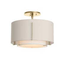 Exos 16" Wide Semi-Flush Drum Ceiling Fixture