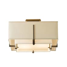 Exos 2 Light 17" Wide Semi-Flush Square Ceiling Fixture