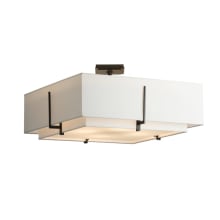 Exos 4 Light 25" Wide Semi-Flush Square Ceiling Fixture