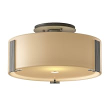 Impressions 12" Wide Semi-Flush Drum Ceiling Fixture