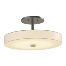 Disq 15" Wide LED Semi-Flush Drum Ceiling Fixture