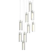 Exos Glass 9 Light 21" Wide Suspension Multi Light Pendant