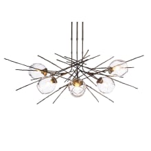 Griffin 6 Light 63" Wide Abstract Long Orientation Chandelier