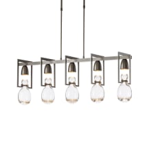 Apothecary 5 Light 41" Wide Linear Standard Length Chandelier