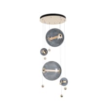 Abacus 20" Wide LED Abstract Multi Light Pendant