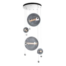 Abacus 20" Wide LED Abstract Multi Light Pendant