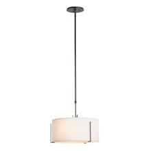 Exos 3 Light 16" Wide Pendant with Customizable Fabric Shade