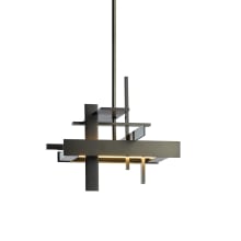 Planar 12" Wide LED Abstract Chandelier