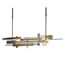 Planar 42" Wide LED Abstract Long Orientation Chandelier