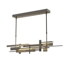 Planar 42" Wide LED Abstract Chandelier