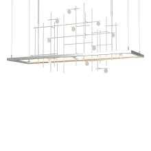 Spring 53" Wide LED Abstract Long Orientation Chandelier