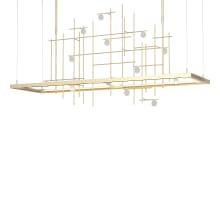 Spring 53" Wide LED Abstract Long Orientation Chandelier