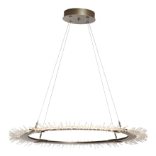 Anemone 37" Wide LED Ring Chandelier - Soft Gold Finish
