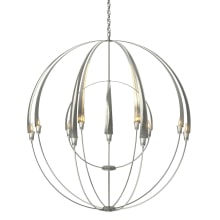 Cirque 12 Light 48" Wide Taper Candle Style Chandelier - Sterling Finish