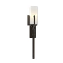 Mediki 25" Tall Wall Sconce - Oil Rubbed Bronze Finish with Frosted Glass Shade