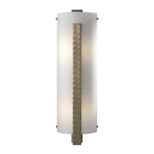 Forged Vertical Bar 23" Tall Bathroom Sconce