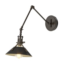 Henry 15" Tall Wall Sconce - Oil Rubbed Bronze Finish with Black Accents and Black Shade