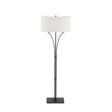 Formae 2 Light 58" Tall LED Buffet Floor Lamp with Customizable Fabric Shade