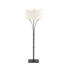 Formae 2 Light 58" Tall LED Buffet Floor Lamp with Customizable Fabric Shade