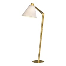 Reach 55" Tall LED Arc Floor Lamp with Customizable Fabric Shade