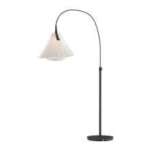 Mobius 66" Tall LED Arc Floor Lamp with Customizable Glass Shade