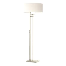 Rook 60" Tall LED Torchiere Floor Lamp with Customizable Fabric Shade
