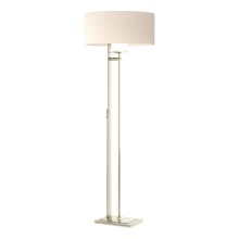 Rook 60" Tall LED Torchiere Floor Lamp with Customizable Fabric Shade