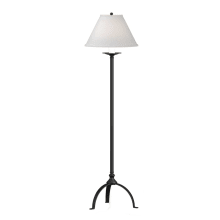 Simple Lines 58" Tall LED Buffet Floor Lamp with Customizable Fabric Shade