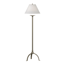 Simple Lines 58" Tall LED Buffet Floor Lamp with Customizable Fabric Shade